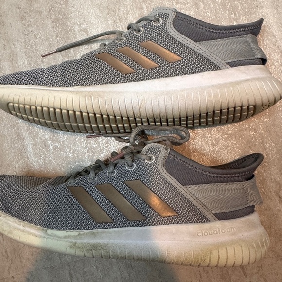 Adidas QT flex running shoes cloudfoam athletic workout shoes grey size 9 - Picture 5 of 7